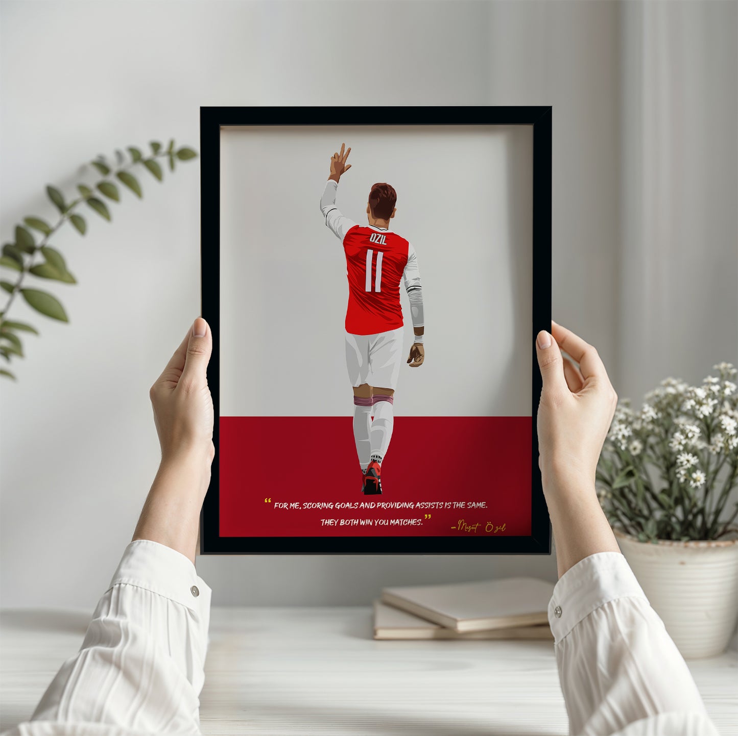 Mesut Ozil Arsenal Framed Poster