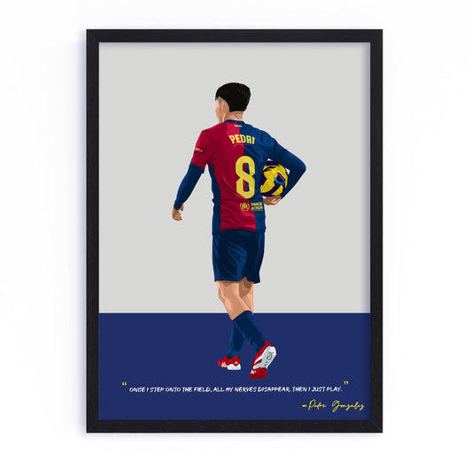 Pedri Barcelona Framed Poster