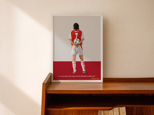Robert Pires Arsenal Framed Poster