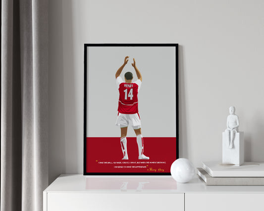 Thierry Henry Arsenal Framed Poster