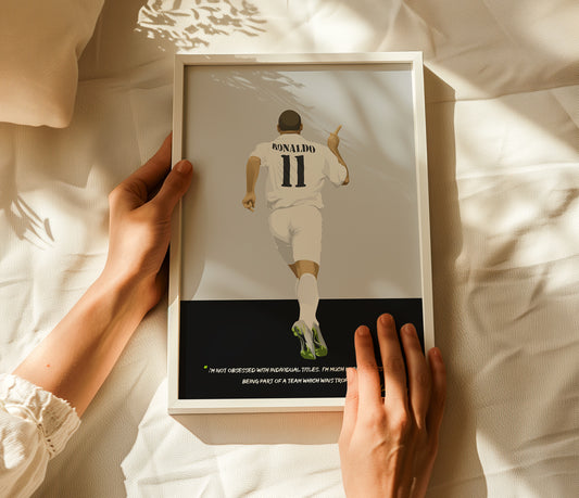 Ronaldo Nazario Real Madrid Framed Poster