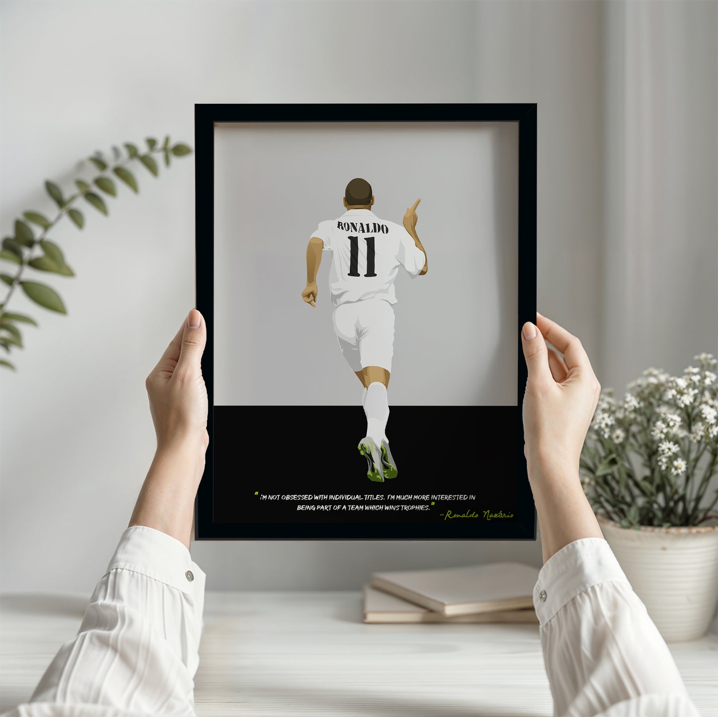 Ronaldo Nazario Real Madrid Framed Poster