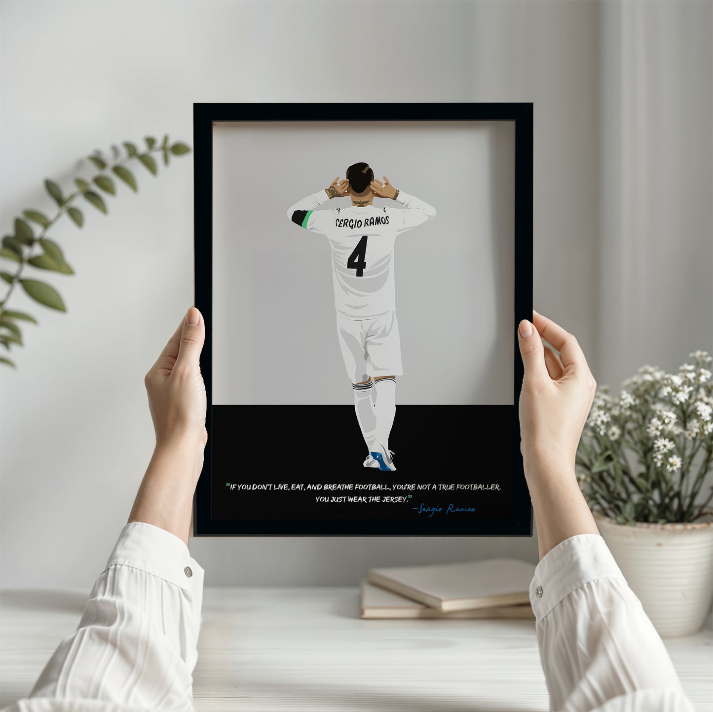 Sergio Ramos Real Madrid Framed Poster