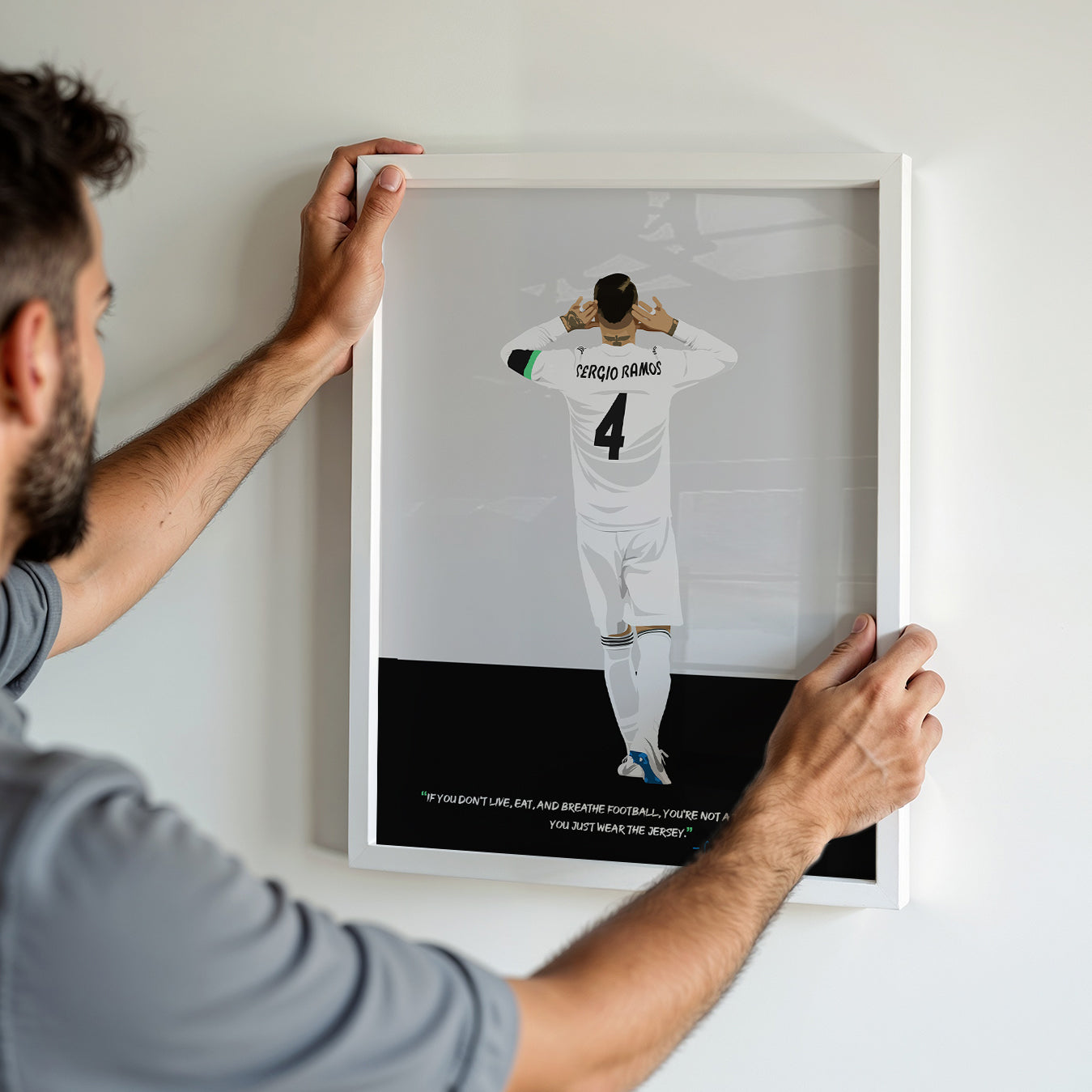 Sergio Ramos Real Madrid Framed Poster