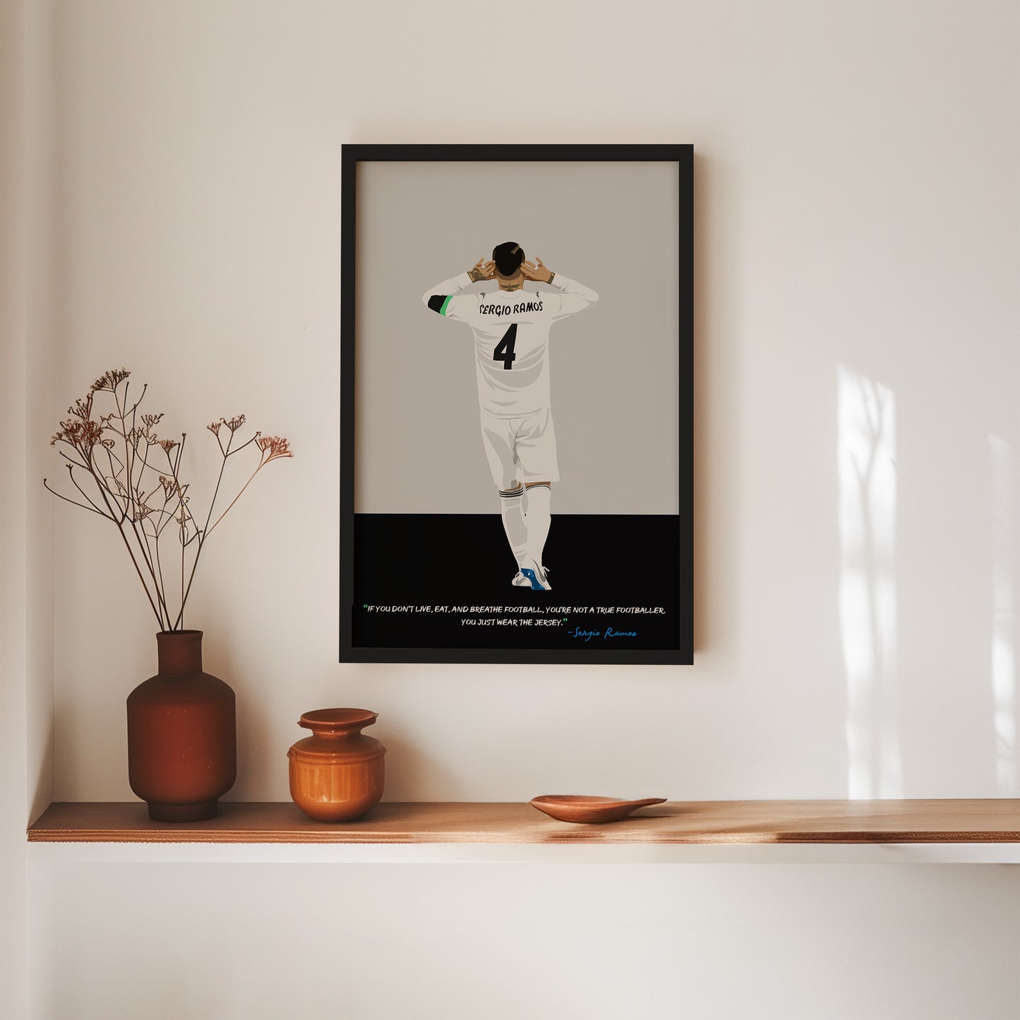 Sergio Ramos Real Madrid Framed Poster