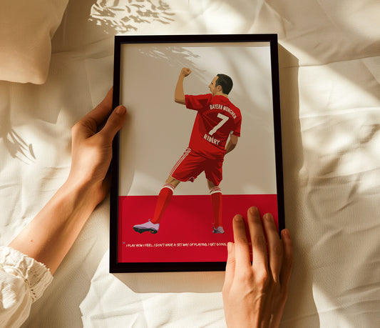 Franck Ribery Bayern Munich Framed Poster