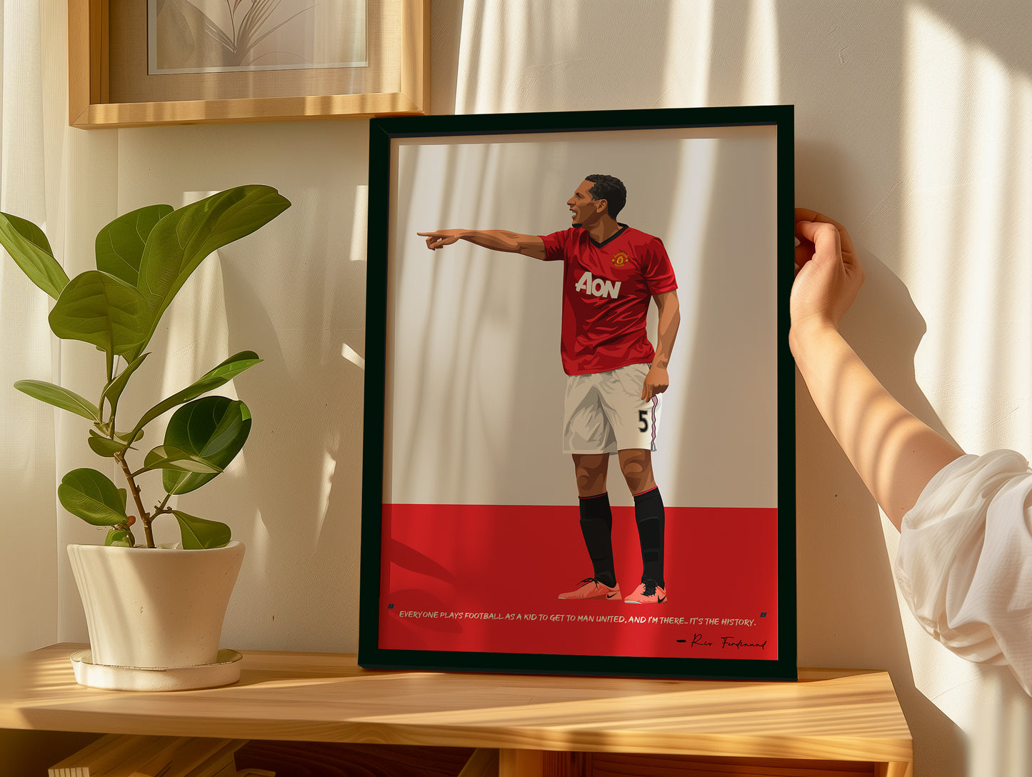 Rio Ferdinand Framed Poster