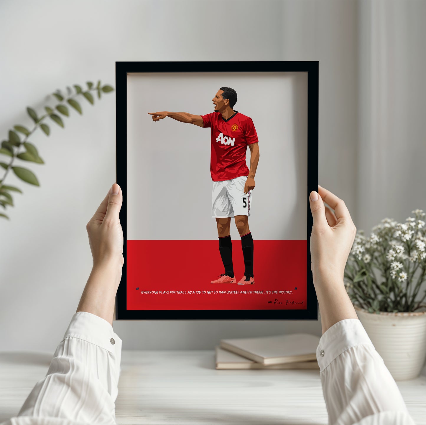 Rio Ferdinand Framed Poster