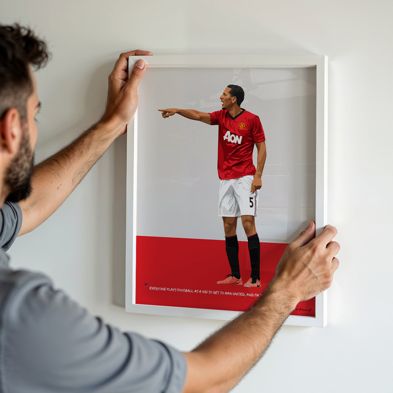 Rio Ferdinand Framed Poster
