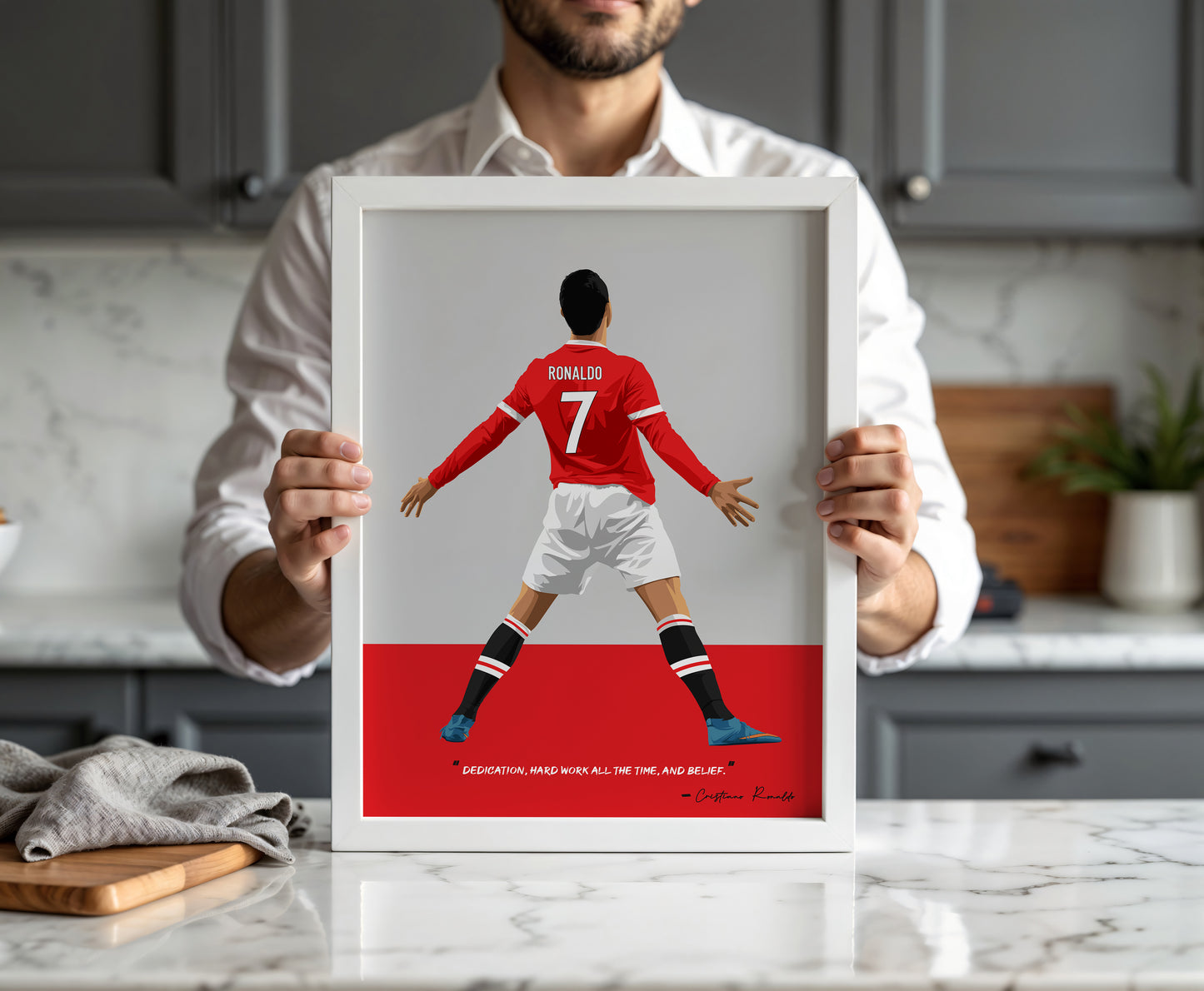 Cristiano Ronaldo Manchester United Art Frame