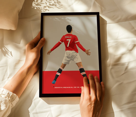 Cristiano Ronaldo Manchester United Art Frame