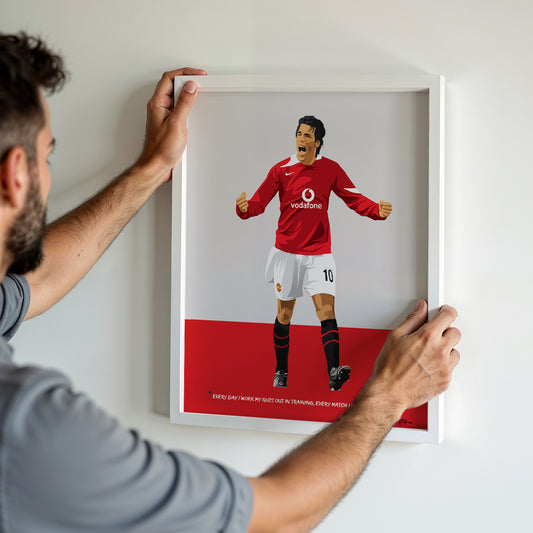 Ruud van Nistelrooy Manchester United Framed Poster