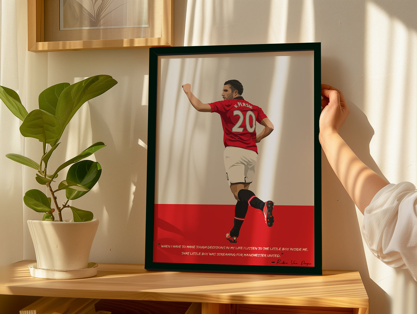 Robin van Persie Manchester United Framed Poster