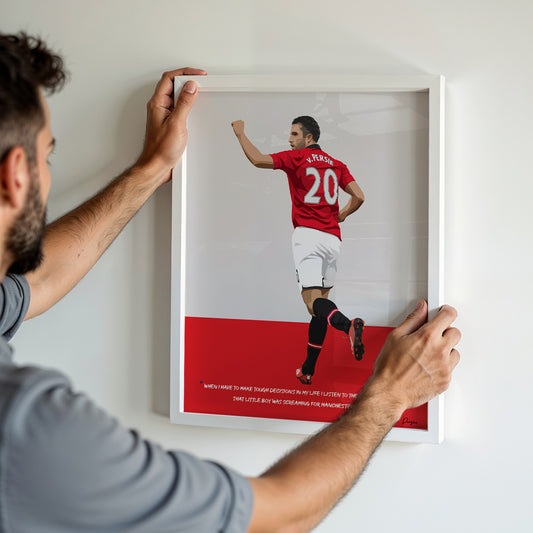 Robin van Persie Manchester United Framed Poster
