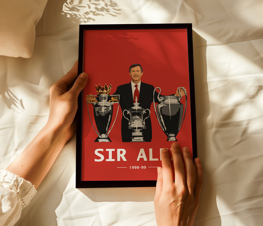 Sir Alex Treble Frame - Manchester United
