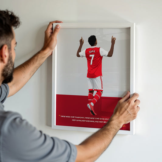 Bukayo Saka Arsenal Framed Poster