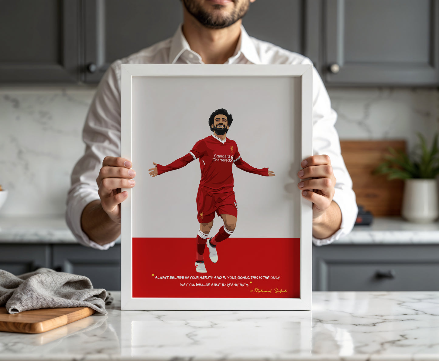 Mohamed Salah Liverpool Framed Poster