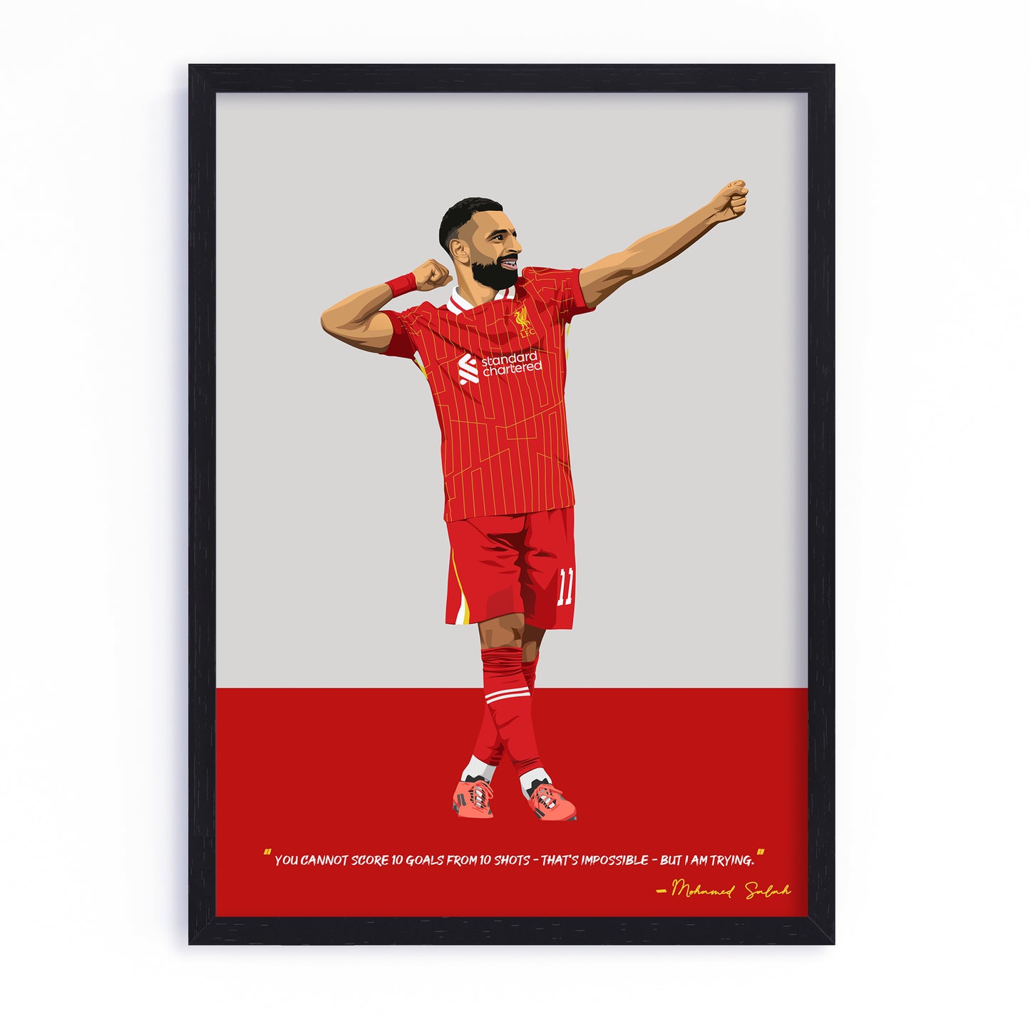 Mohamed Salah Liverpool Poster - 2025 Design