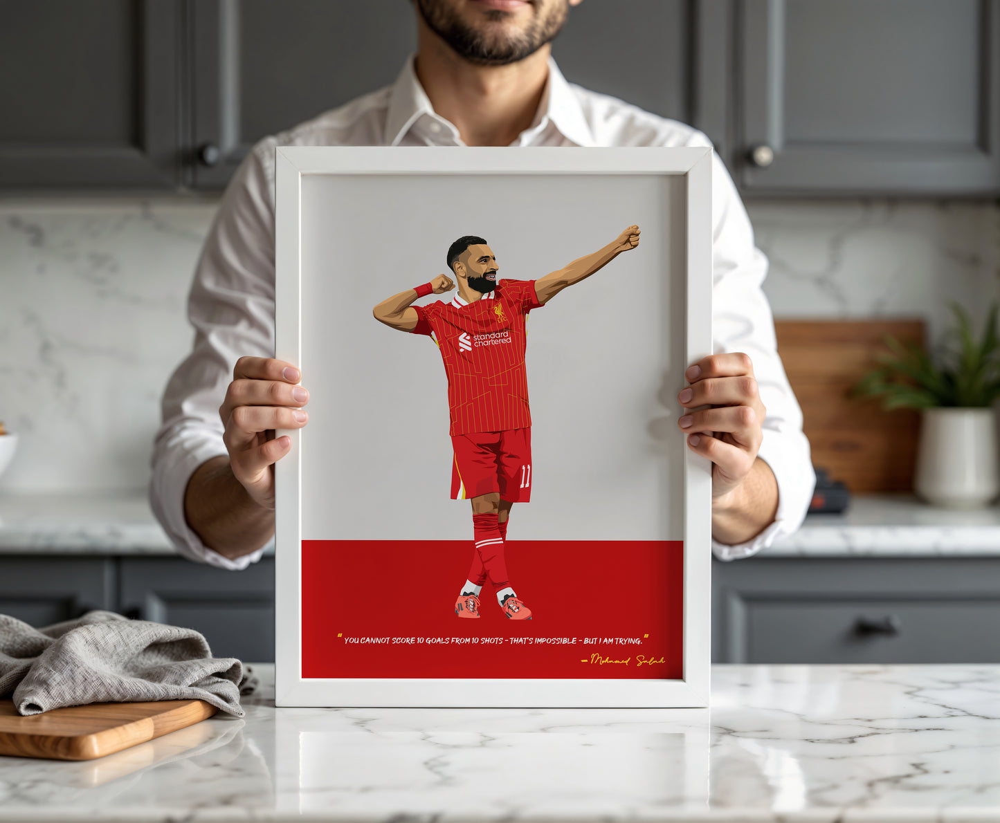 Mohamed Salah Liverpool Poster - 2025 Design