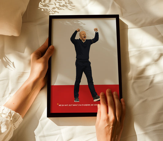 Arne Slot Liverpool Poster