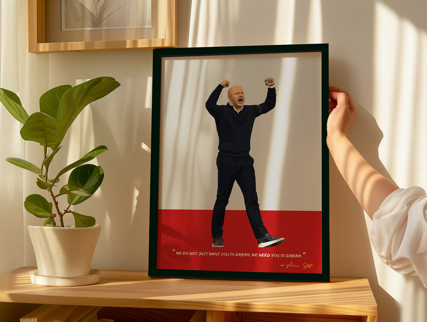 Arne Slot Liverpool Poster