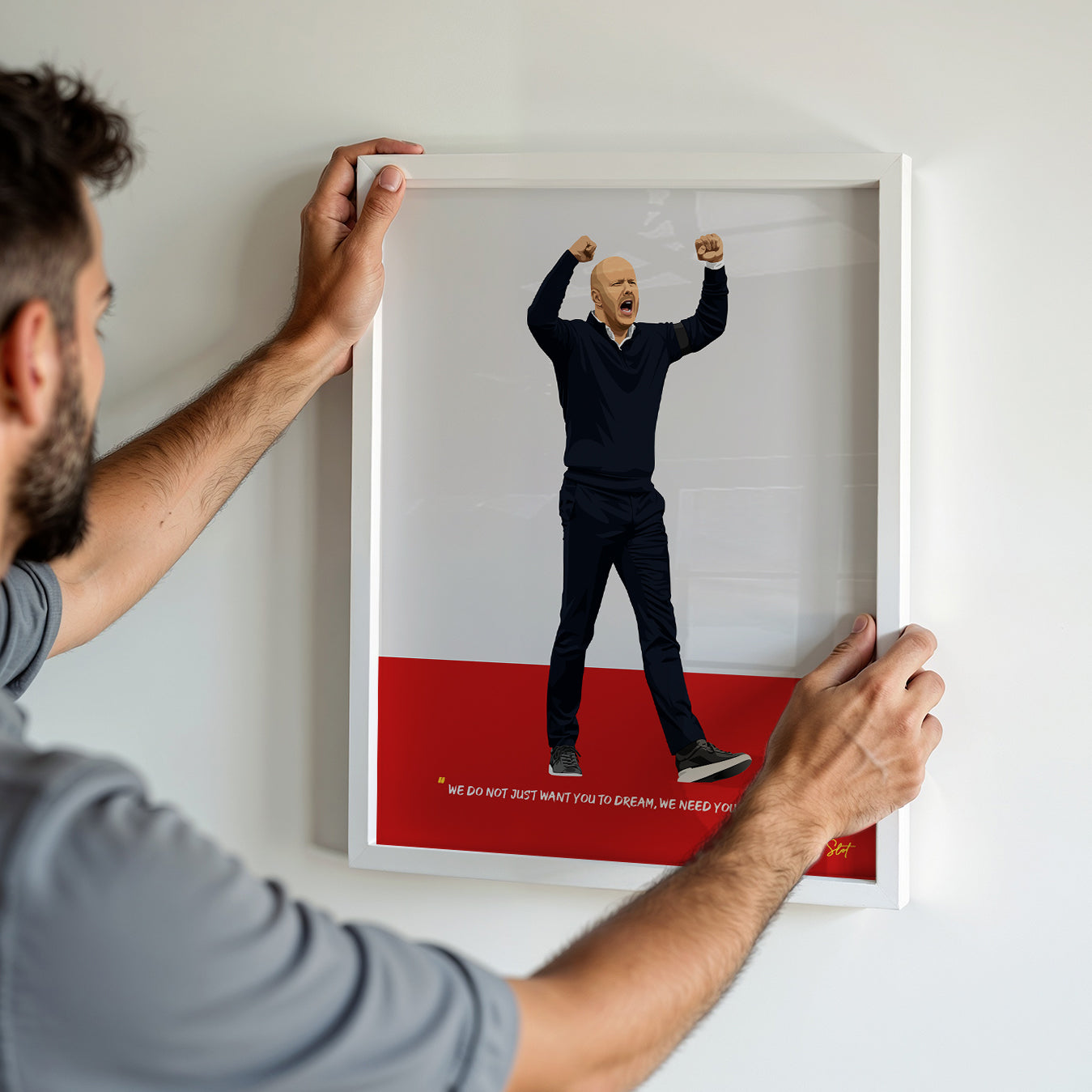 Arne Slot Liverpool Poster