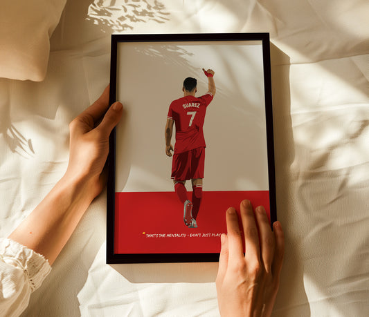 Luis Suarez Liverpool Framed Poster