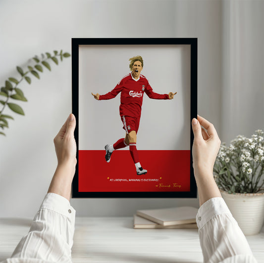 Fernando Torres Liverpool Framed Poster