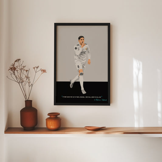 Federico Valverde Poster - Real Madrid Frame