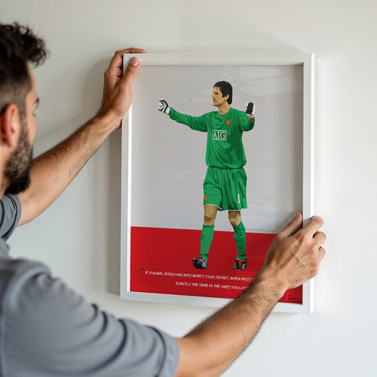 Edwin van der Sar Manchester United Framed Poster