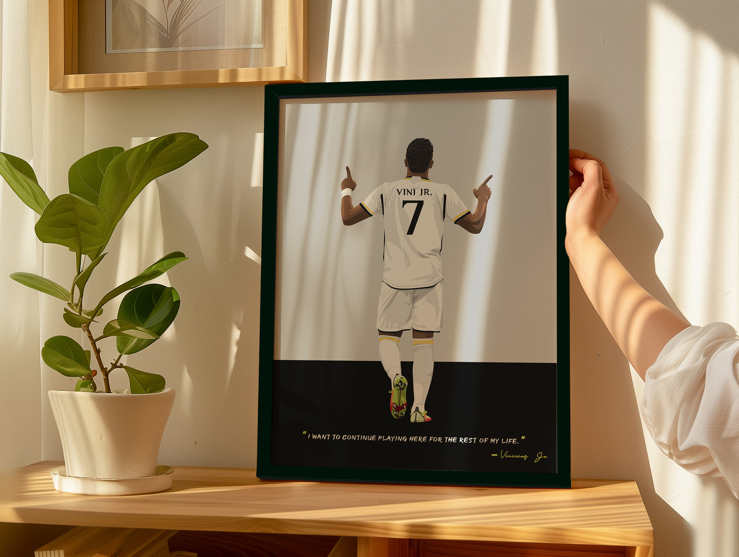 Vinicius Junior Real Madrid Framed Poster