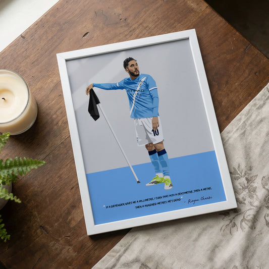 Rayan Cherki Manchester City Framed Poster
