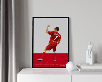 Franck Ribery Bayern Munich Framed Poster