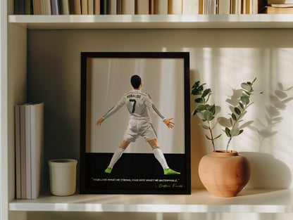 Cristiano Ronaldo Real Madrid Framed Poster