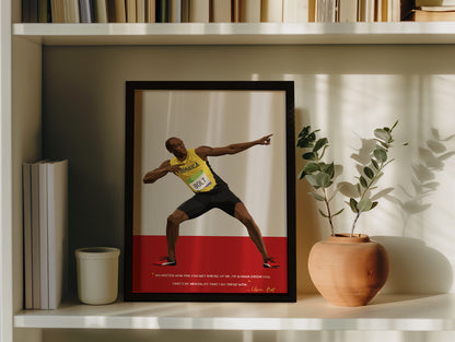 Usain Bolt Framed Poster