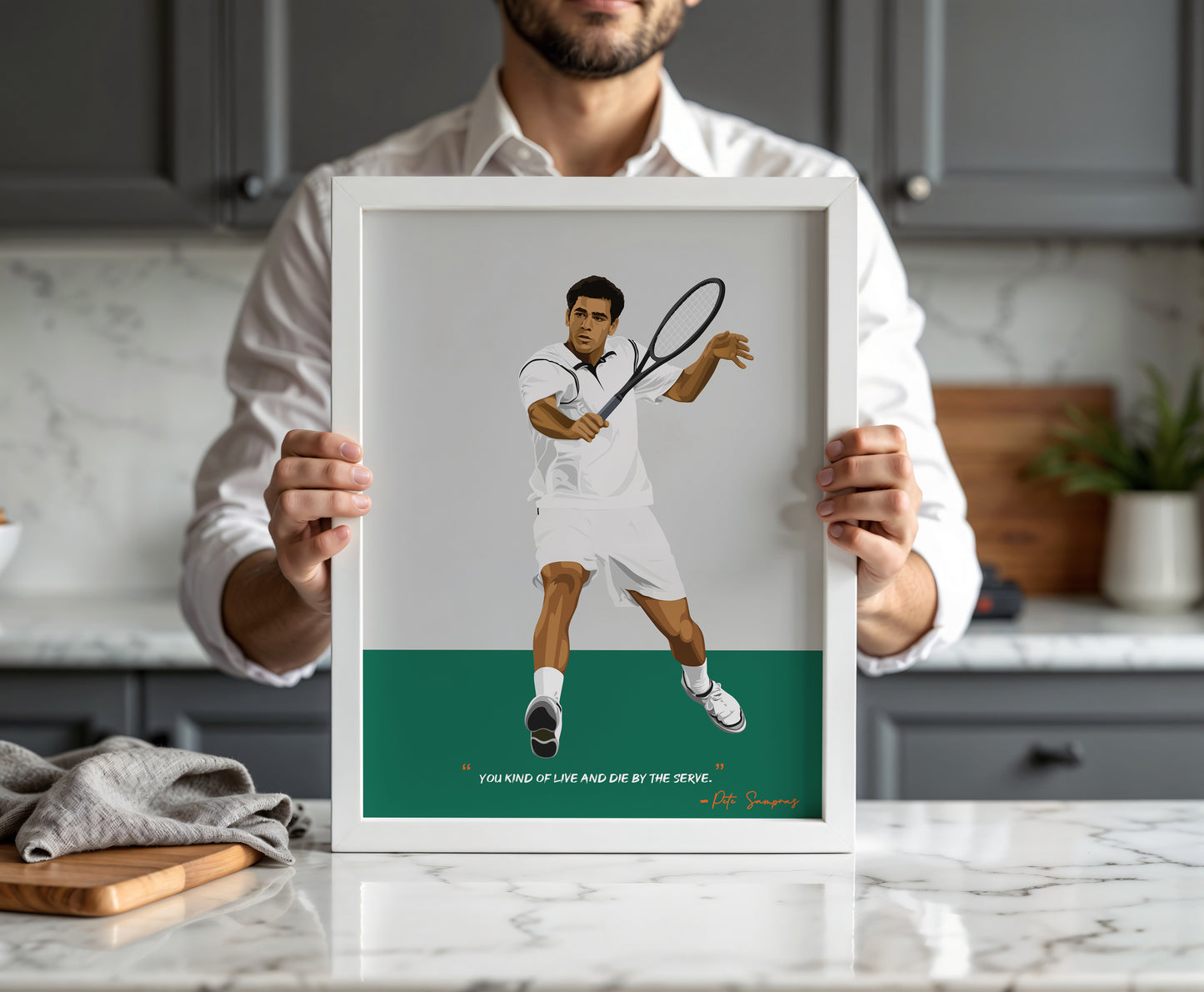 Pete Sampras Poster - Tennis Frame