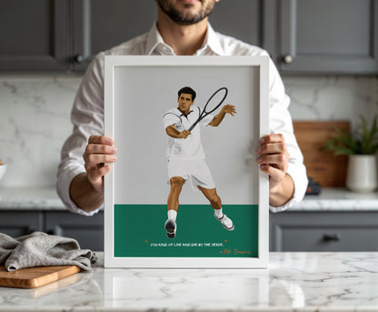 Pete Sampras Poster - Tennis Frame