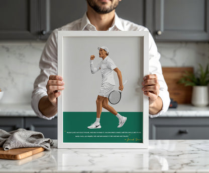Jannik Sinner Poster - Tennis Frame