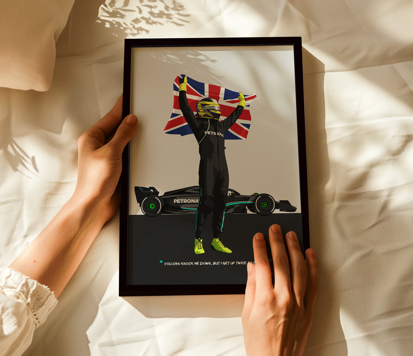 Lewis Hamilton Frame, F1 Poster