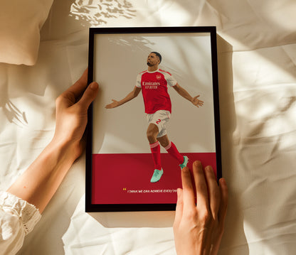 William Saliba Arsenal Framed Poster