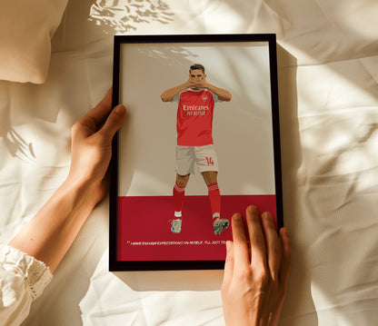 Viktor Gyokeres Arsenal Framed Poster