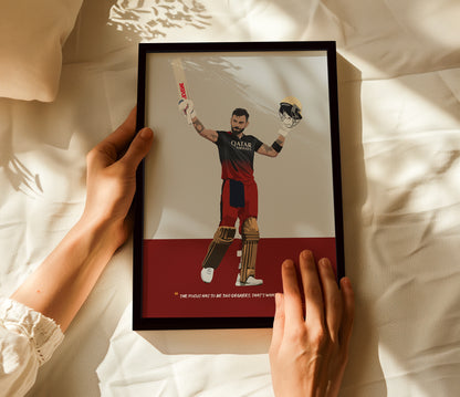 Virat Kohli RCB Framed Poster