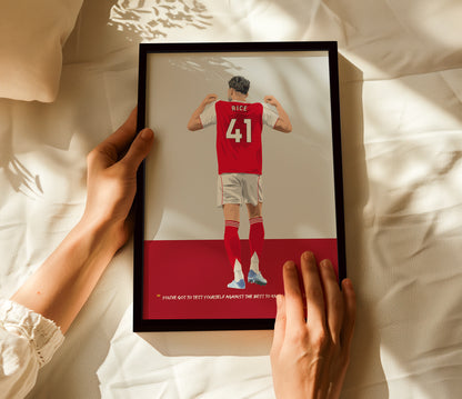 Declan Rice Arsenal Framed Poster