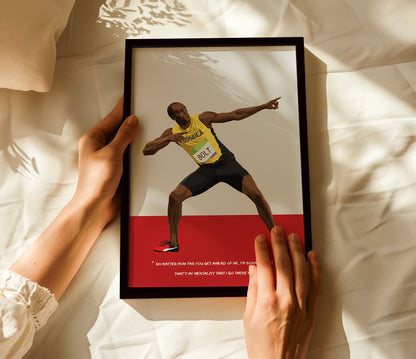 Usain Bolt Framed Poster