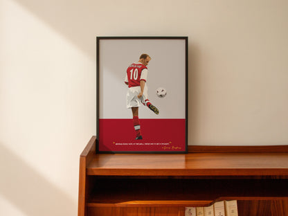 Dennis Bergkamp Arsenal Framed Poster