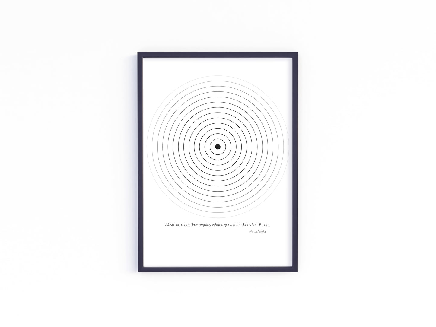 Stoicism Frame - Marcus Aurelius Quote - Be One