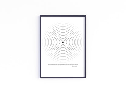 Stoicism Frame - Marcus Aurelius Quote - Be One