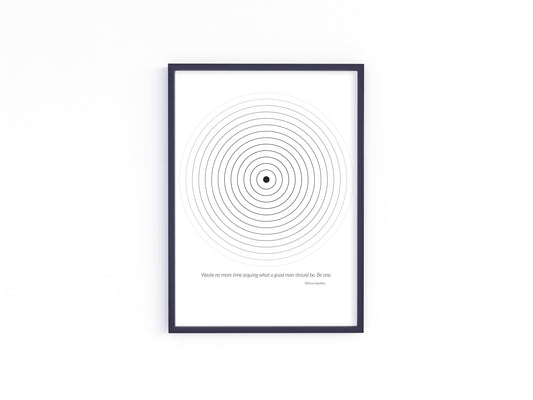 Stoicism Frame - Marcus Aurelius Quote - Be One