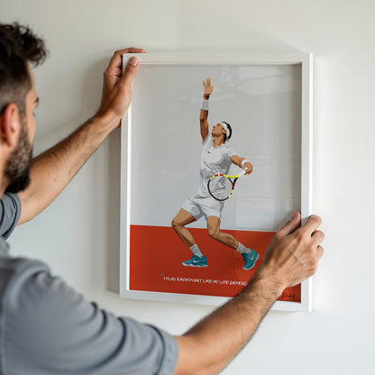 Rafael Nadal Framed Poster