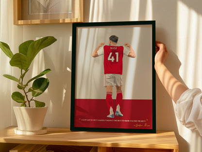 Declan Rice Arsenal Framed Poster